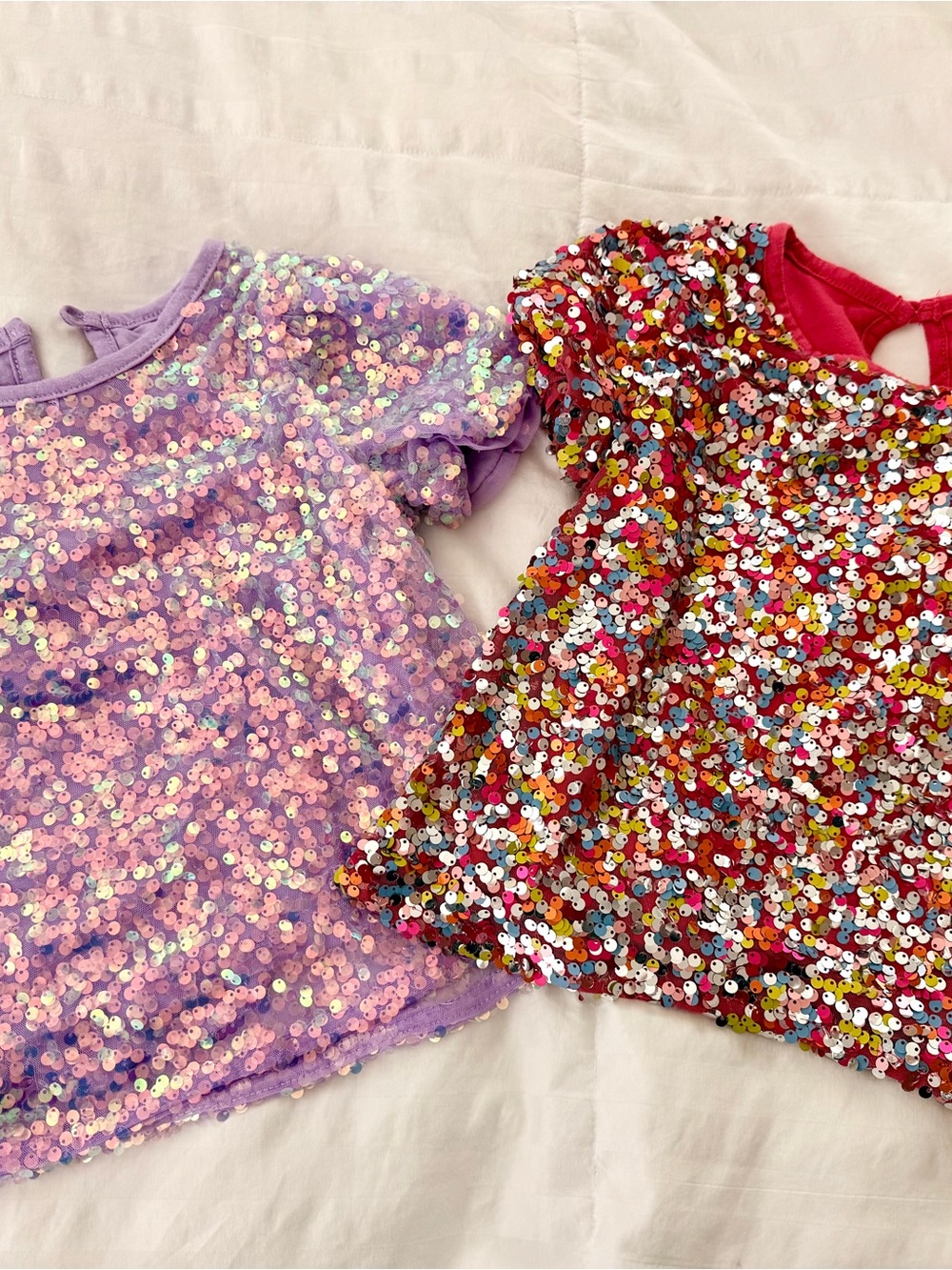 Garanimals Sequin Purple and Red Multi-Color Shirts